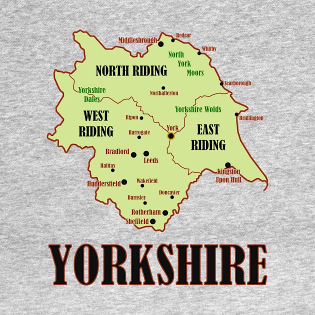 Yorkshire Map by Pr0metheus